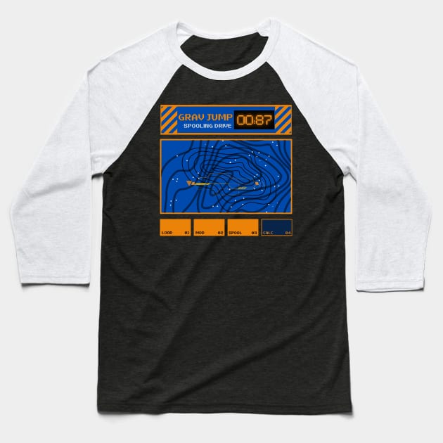 Grav Jump Baseball T-Shirt by Spatski